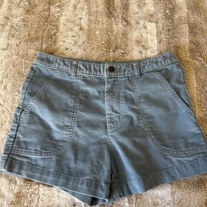 Patagonia Women's Blue Corduroy Shorts Size Medium